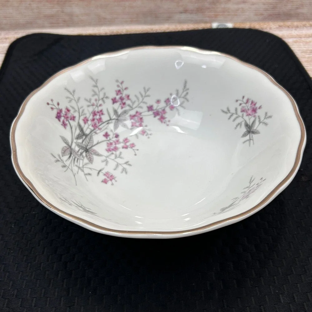 Favolina Karolina Jarolina Poland China‎ Floral Scalloped Serving Bowl 3879 2